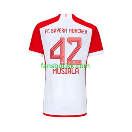 Fotballdrakt Bayern München Jamal Musiala 42 Hjemmetrøye 2023-2024 Kortermet